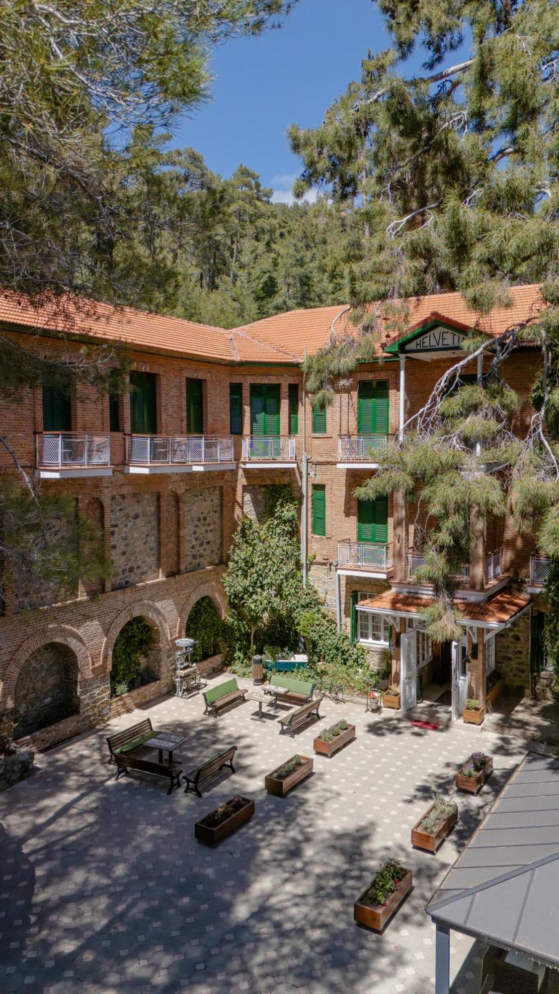 New Helvetia Hotel Platres Buitenkant foto